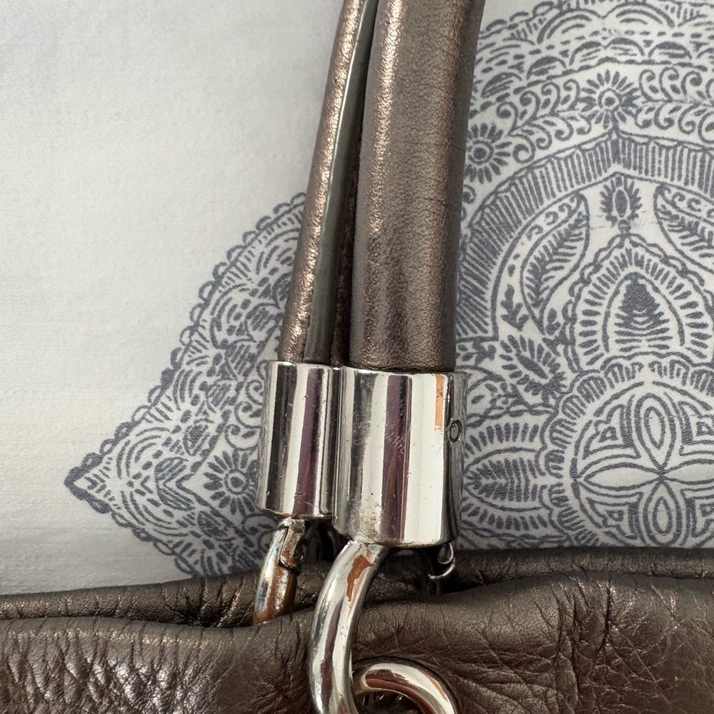 Marc Jacobs Metallic Leather Tote Bag - Picture 9 of 16